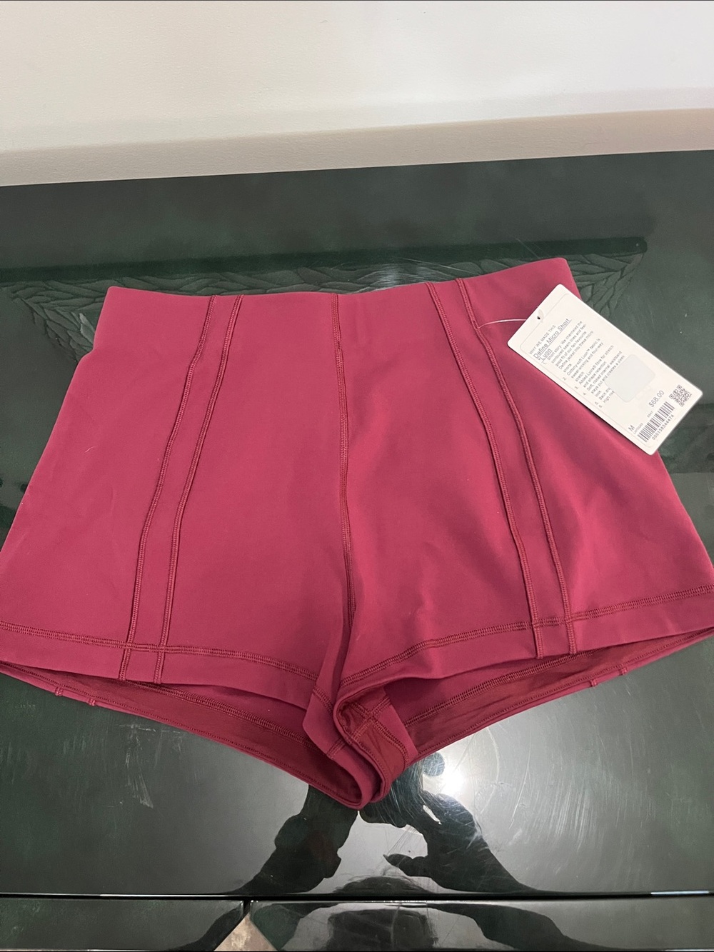 lululemon athletica High-Rise Wine Athletic Shorts